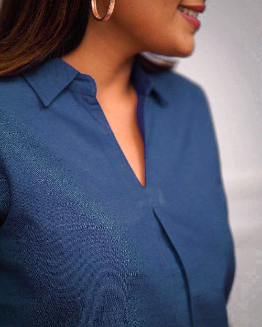 Women’s Teal Blue Solid Pure Rayon Co-ord Set