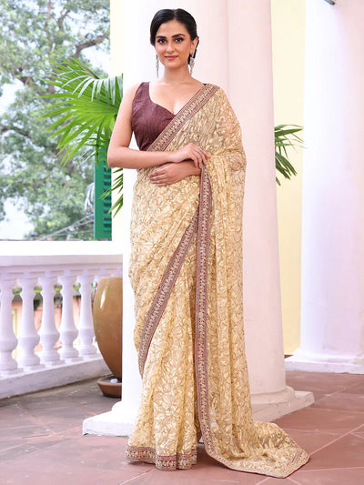 Embroidered Saree